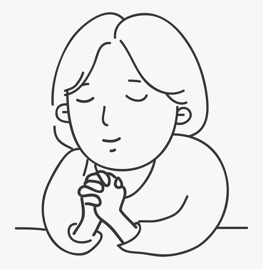 Pray - Thankfulness Clipart Black And White, HD Png Download, Free Download