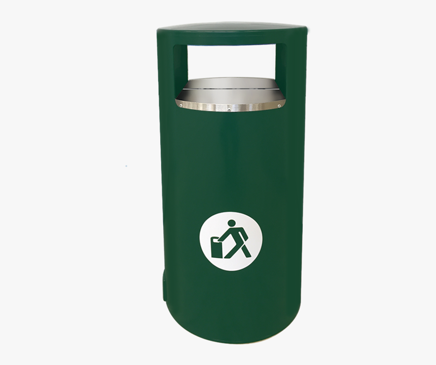 Cpx Avfallsbehållare 100l Grön Låsbar Fågelsäker - Cylinder, HD Png Download, Free Download