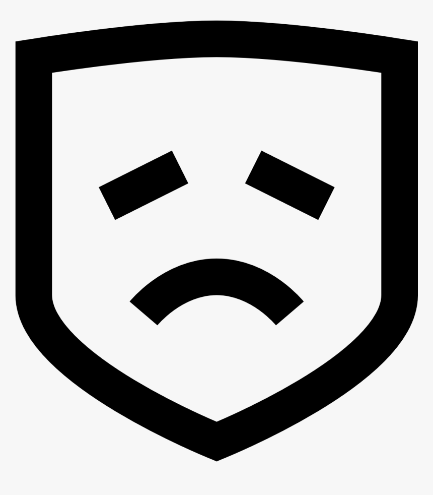 Drama Face Sad Clipart , Png Download - Emblem, Transparent Png, Free Download