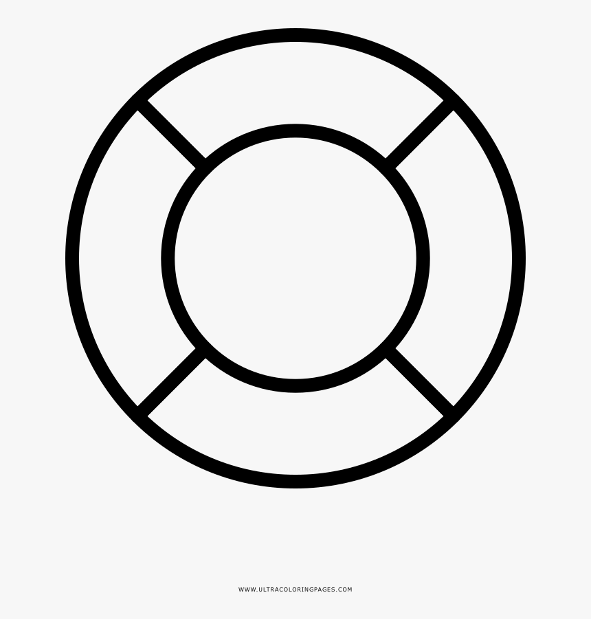 Lifesaver Coloring Page - Astrologia Icon, HD Png Download, Free Download
