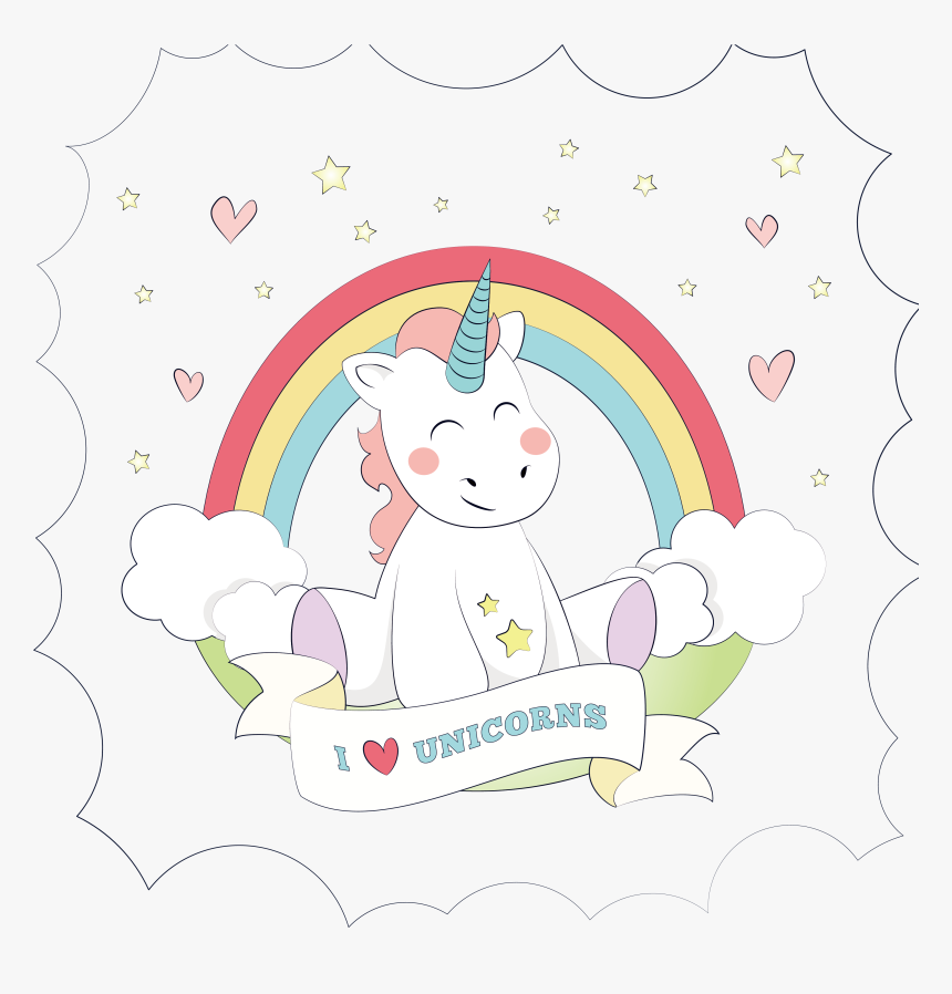 Unicorn, Wall Decal, Sticker, Pink, Area Png Image - Unicorn Cartoon, Transparent Png, Free Download