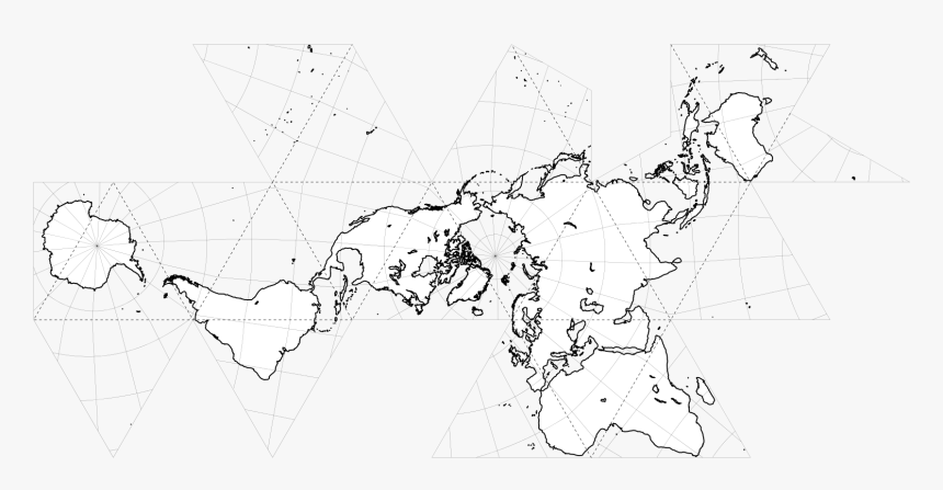 Fuller Projection World Map, HD Png Download, Free Download