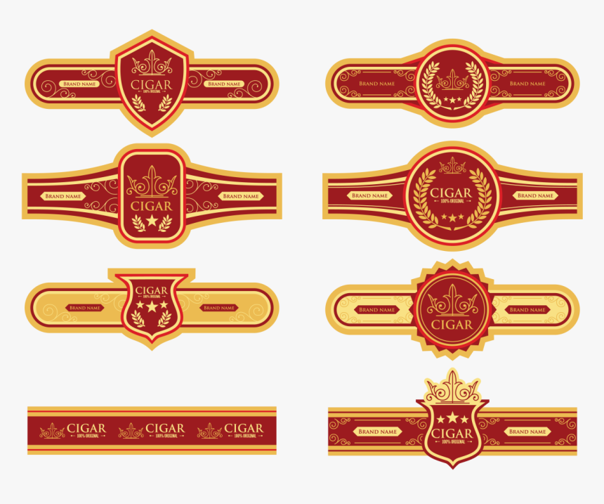 Cigar Label Vector, HD Png Download, Free Download