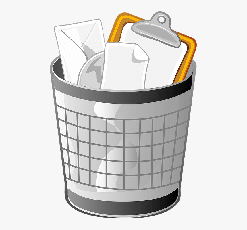 Safely Empty Trash On Mac Trash Bin - Trash Can Clip Art, HD Png Download, Free Download