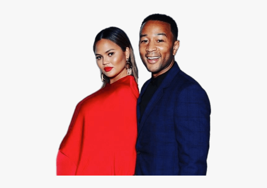 John Legend And Pregnant Chrissy Teigen - Ellen Degeneres Birthday Party Photobooth, HD Png Download, Free Download