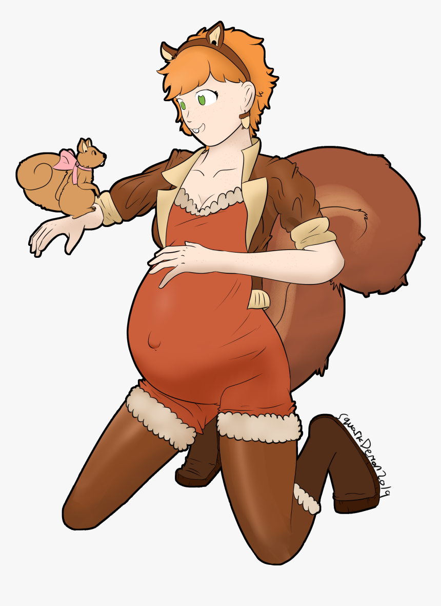 [patreon Request] Squirrel Girl - Marvel Squirrel Girl Pregnant, HD Png Download, Free Download