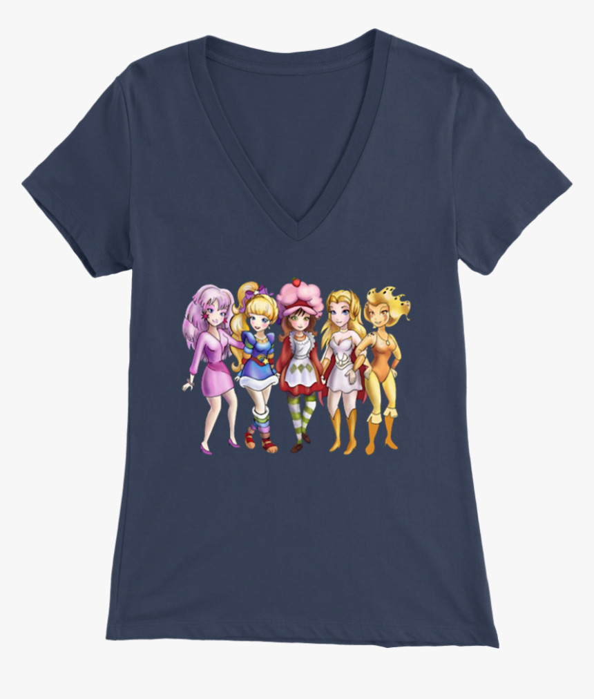 Jem, Rainbow Brite, And Strawberry Shortcake T-shirt - Jem Rainbow Brite And Strawberry Shortcake Back, HD Png Download, Free Download
