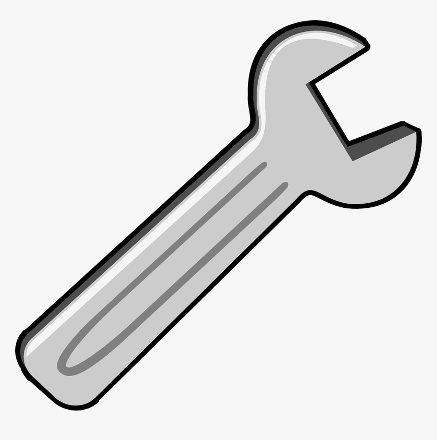 Wrench Tool Grey Free Photo - Wrench Clipart, HD Png Download, Free Download