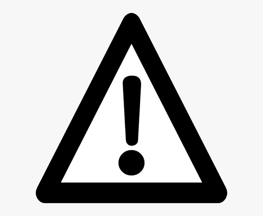 Warning Signs Black And White Clip Art