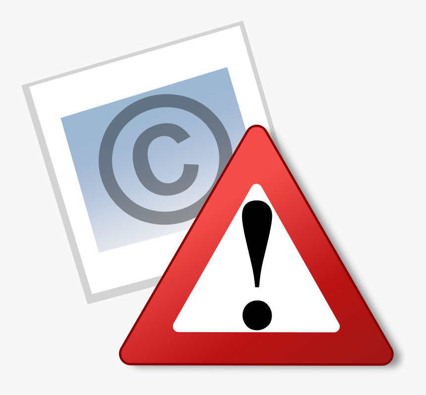 Cartoon Red Warning Sign, HD Png Download, Free Download