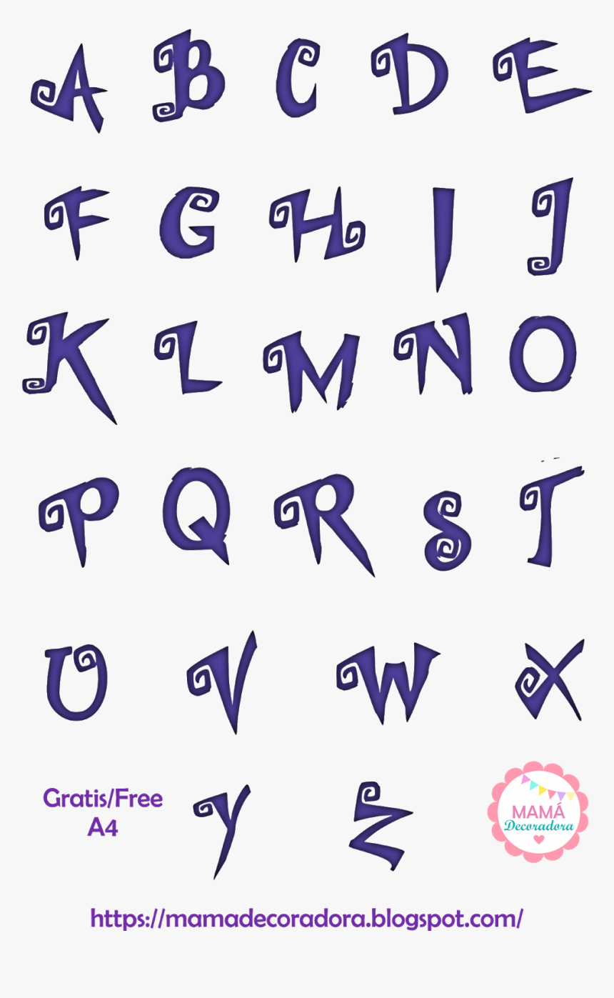 Abecedario Vampirina , Png Download - Letras De Vampirina Png, Transparent Png, Free Download