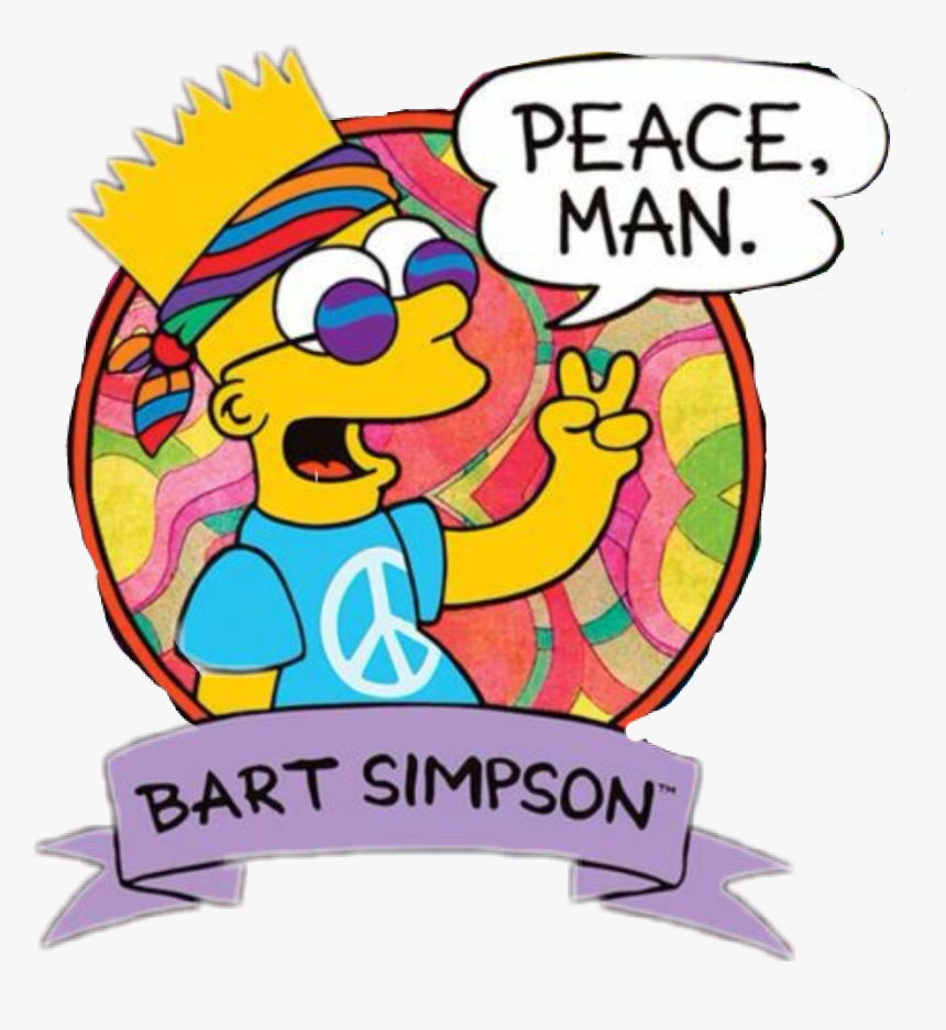 Transparent Hippie Clipart - Hippie Lisa Simpson Drawings, HD Png Download, Free Download