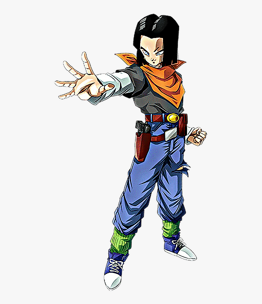 #freetoedit #android18 #dbz #android17 #fight #dbzsuper - Cartoon, HD Png Download, Free Download