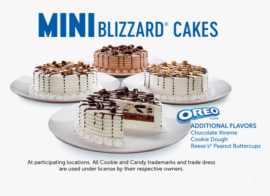 Mini Blizzard® Cakes - Oreo, HD Png Download, Free Download