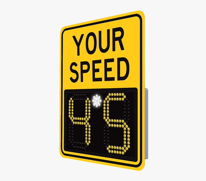 Led Solar Power Radar Speed Sign, HD Png Download, Free Download
