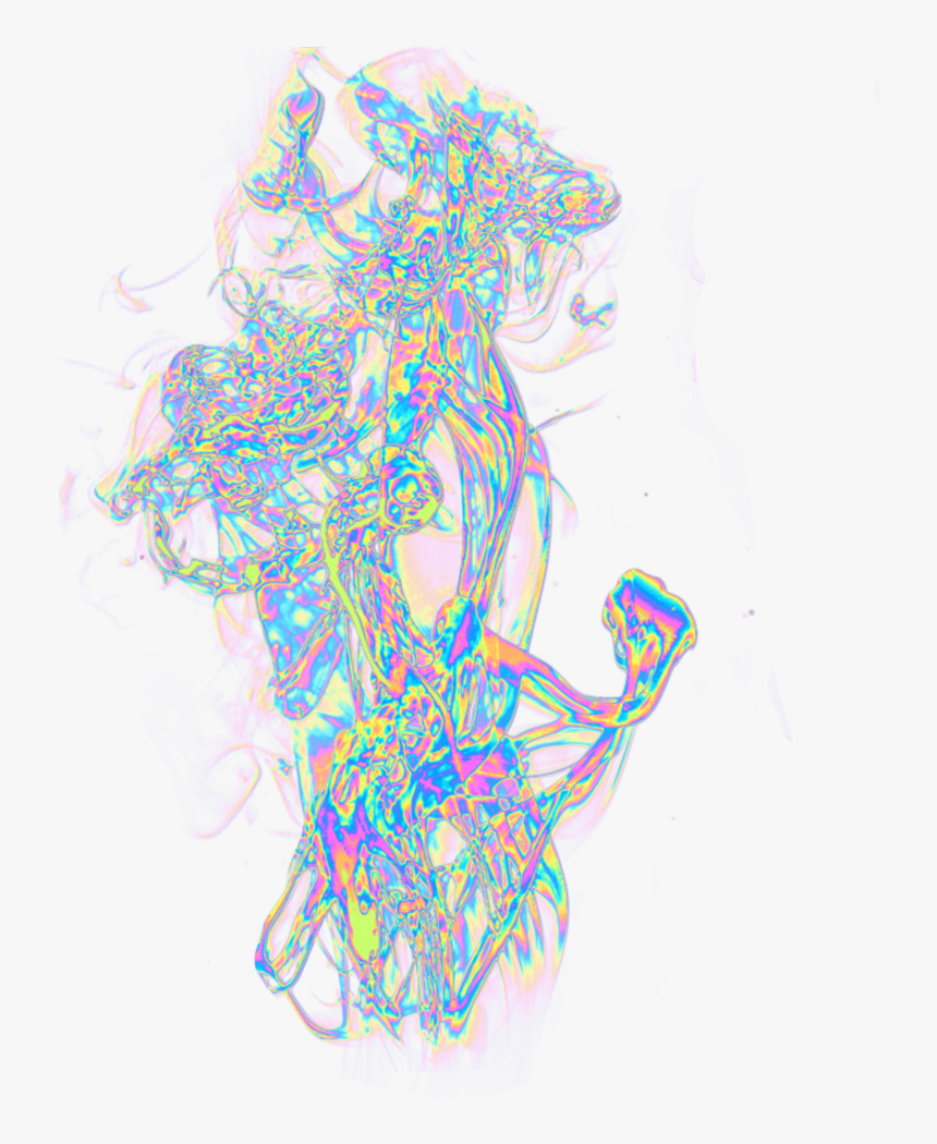 #smoke #steam #holo #holographic #colorful #rainbow - Cool Holographic Png Transparent, Png Download, Free Download