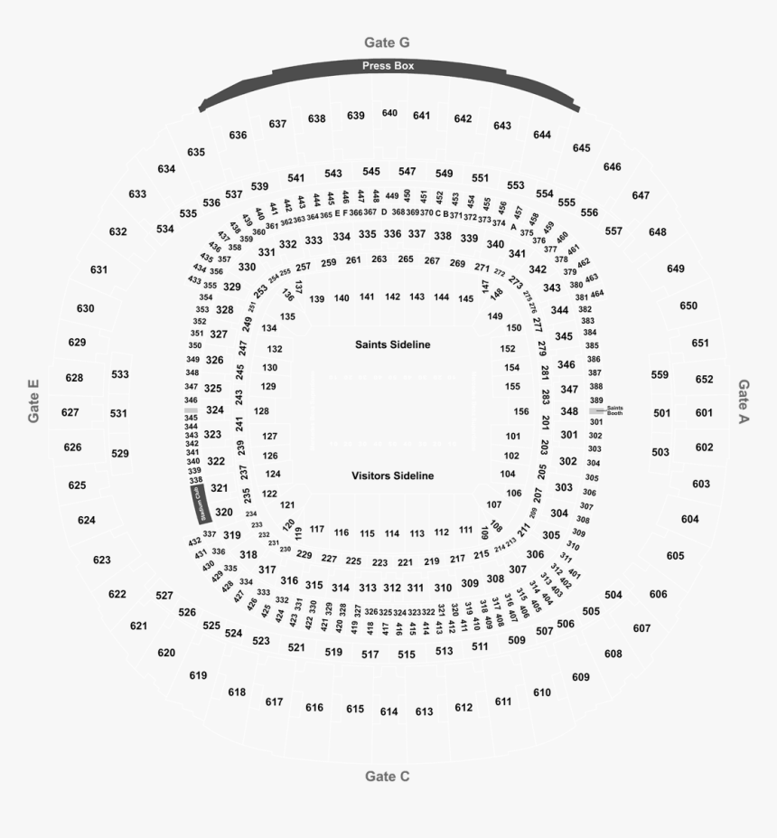 Superdome Section 111 Row 13, HD Png Download, Free Download