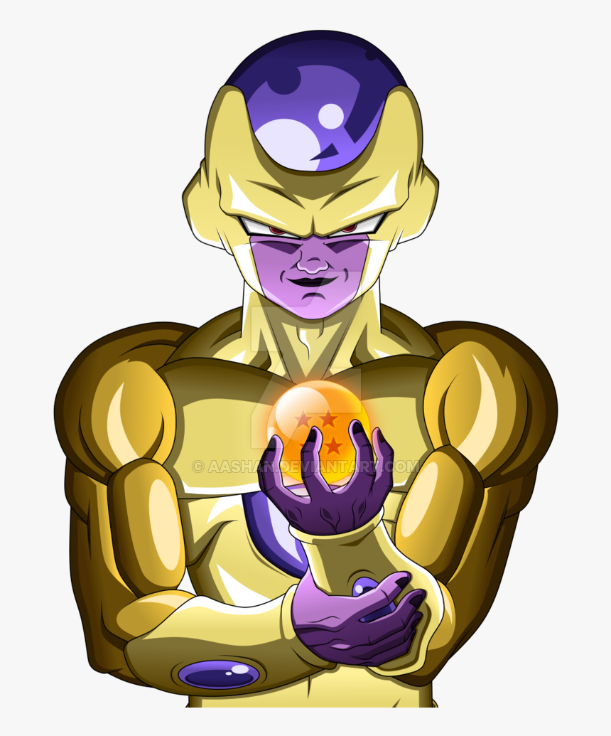 Golden Frieza By Aashan , Png Download - Golden Frieza Png, Transparent Png, Free Download