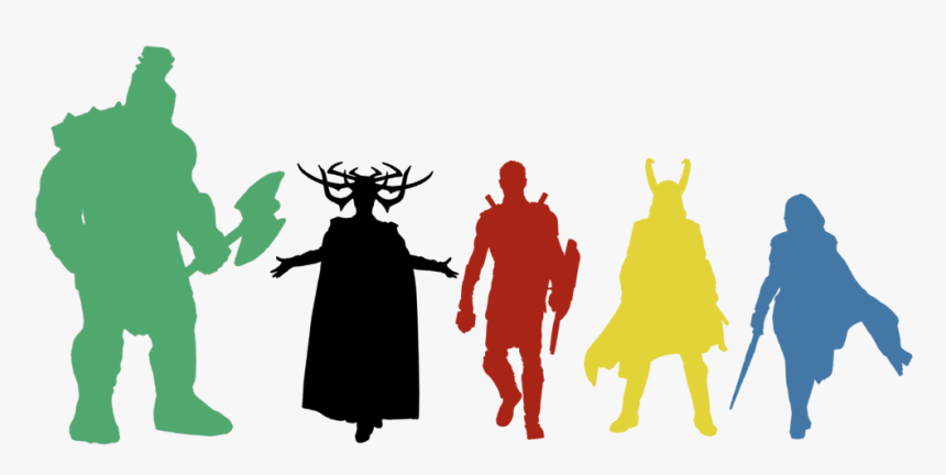 Thor Svg Silhouette Graphic Library Stock - Loki Thor Ragnarok Silhouette, HD Png Download, Free Download