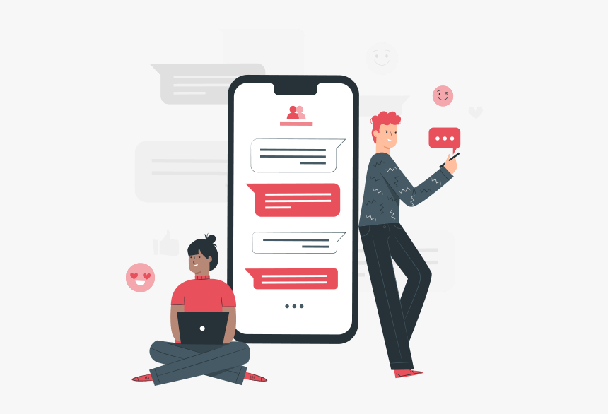 Chat Illustration, HD Png Download, Free Download
