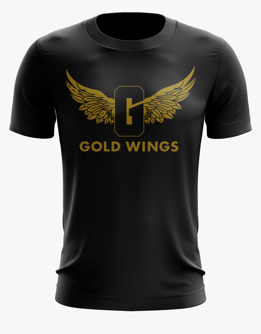 Image Of Mens Gold Wings Emblem Tee , Png Download, Transparent Png, Free Download