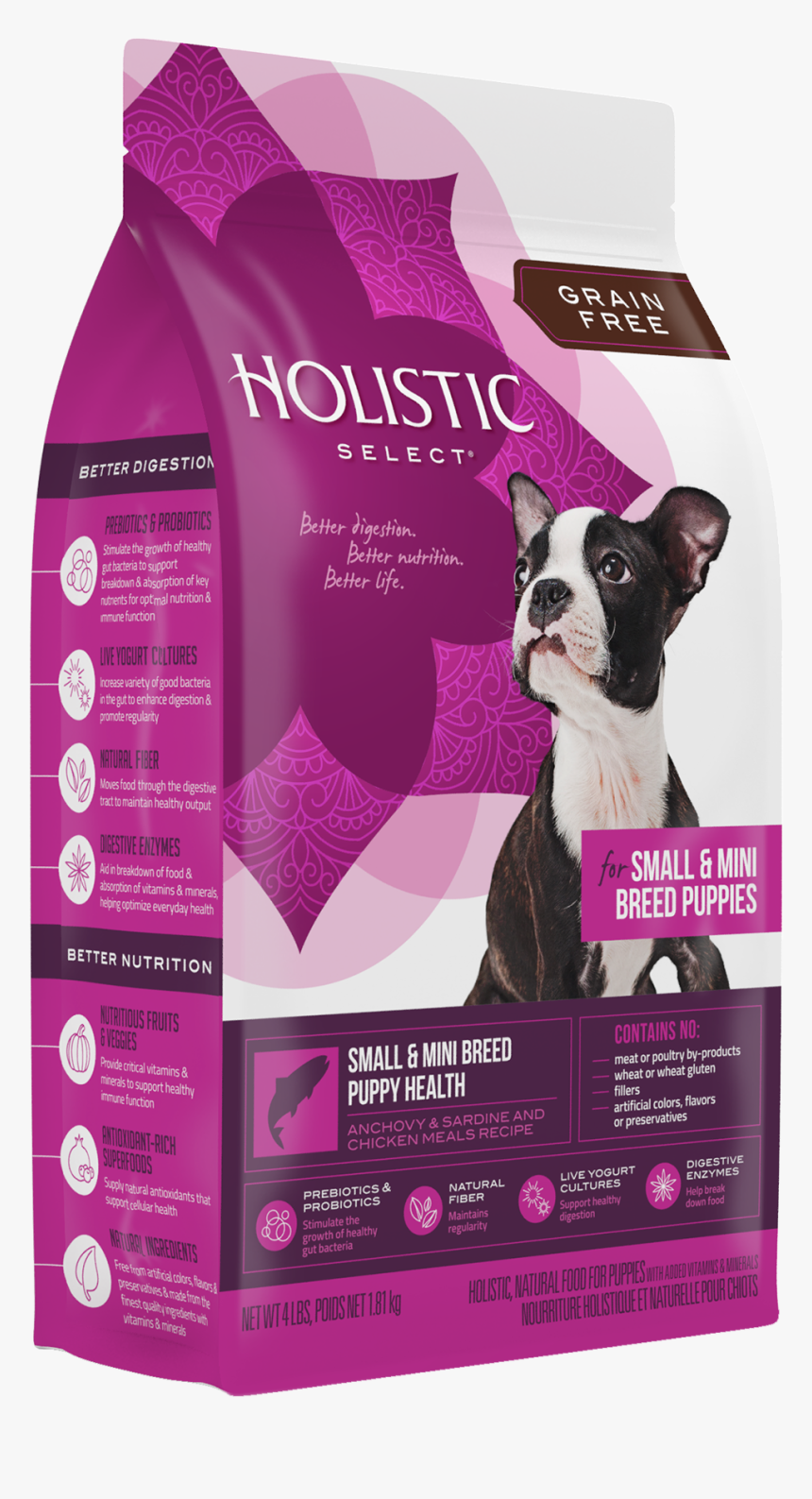 Product Packaging Image - Holistic Select Puppy Food Small Breed, HD Png Download, Free Download