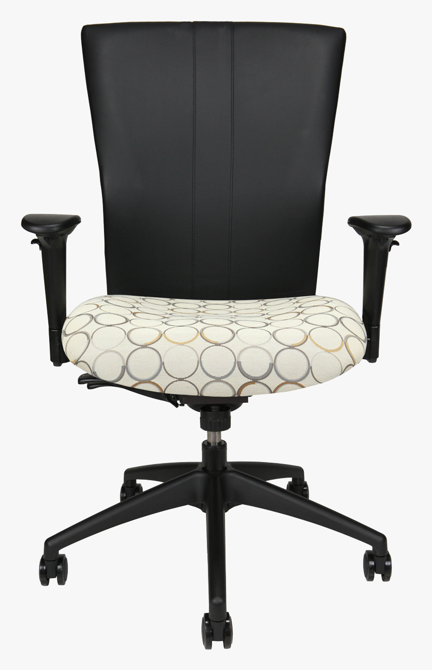 Bailey Task Chair With Black Back And Patterned Fabric - Humanscale Freedom Chair Fully White, HD Png Download, Free Download