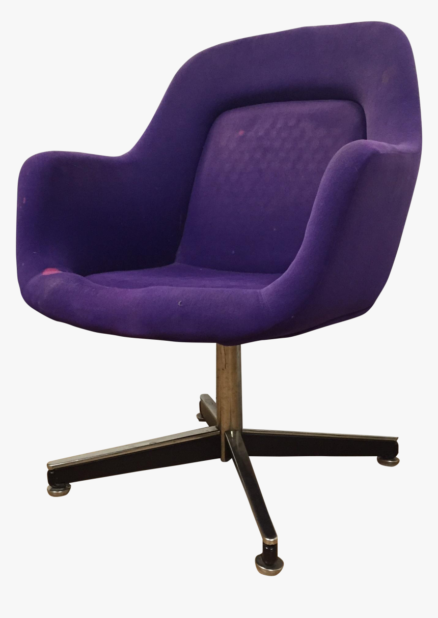 Ikea Office Chairs Transparent Background - Purple Desk Chair No Wheels, HD Png Download, Free Download
