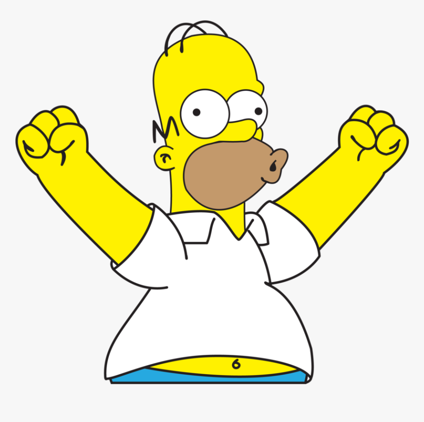 Transparent Simpsons Clipart - Homer Simpson Black Background, HD Png Download, Free Download