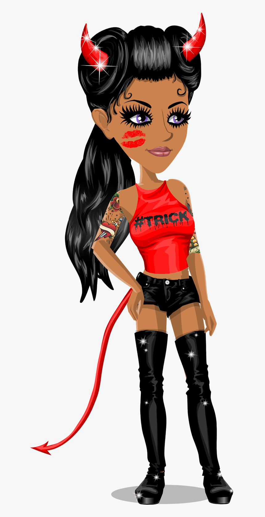 This One Is A Zombie With Some Style, I Absolutely - Devil Outfit Msp, HD Png Download, Free Download