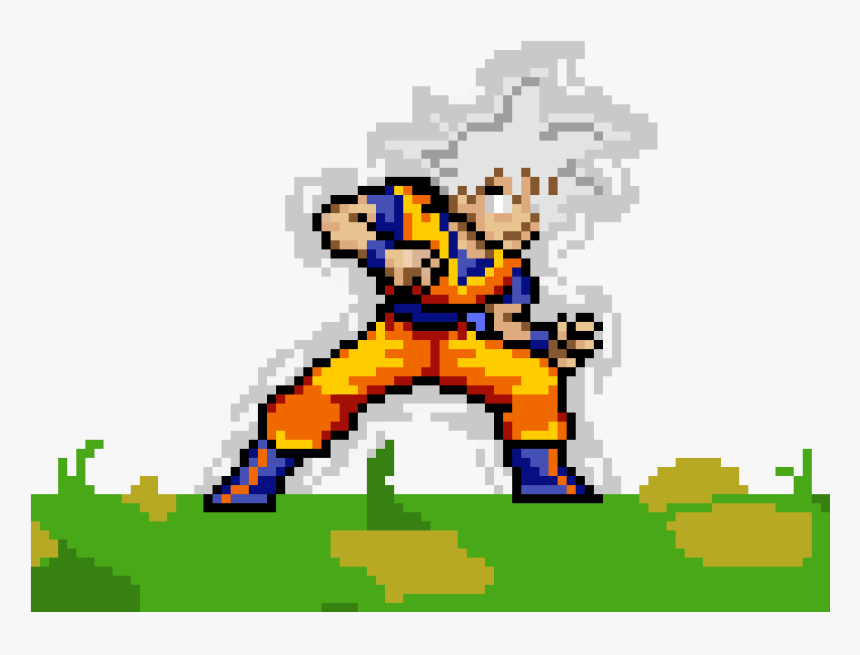 Mastered Ultra Instinct Goku - Goku Ultra Instinct Mastered Pixel Art, HD Png Download, Free Download