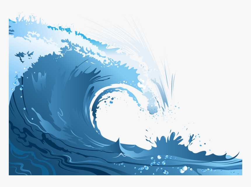 Poster Wind Wave Cartoon - Wave Transparent Background, HD Png Download, Free Download