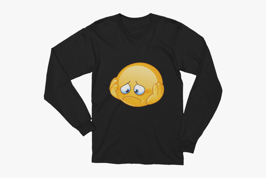 Unisex Depressed Emoji Long Sleeve T-shirt - Bastion Overwatch Shirt, HD Png Download, Free Download