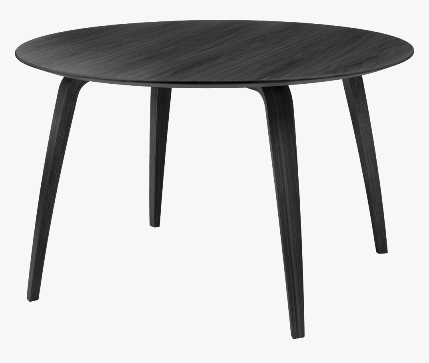 Gubi Dining Table - Black Wooden Table, HD Png Download, Free Download