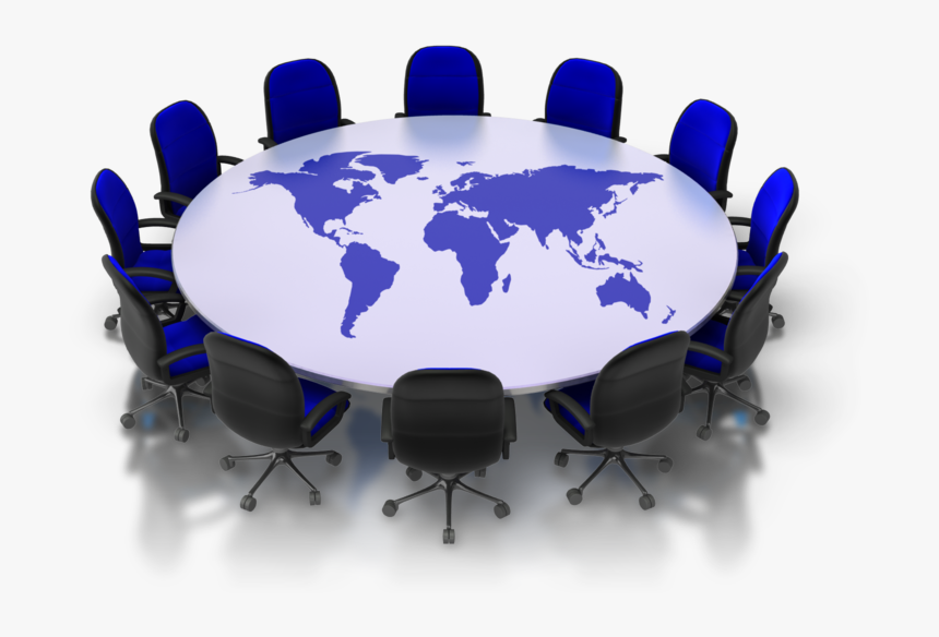 Conference Clipart Round Table Meeting - Eagleburgmann World Map, HD Png Download, Free Download