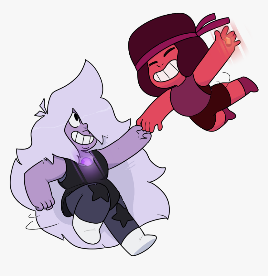 Attack The Light Pink Purple Fictional Character Mammal - Steven Universe Ruby And Amethyst Fusion, HD Png Download, Free Download