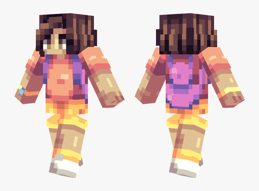 Dora Minecraft Skin, HD Png Download, Free Download