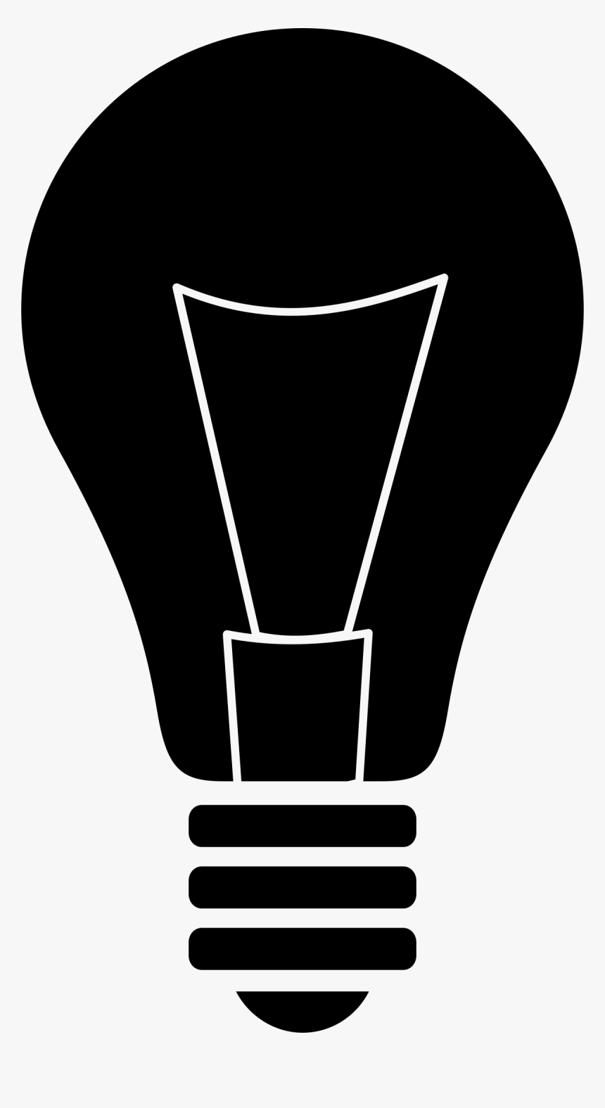 Lightbulb Silhouette, HD Png Download, Free Download