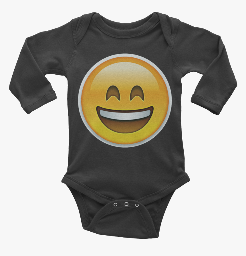 Emoji Baby Long Sleeve One Piece - Infant Bodysuit, HD Png Download ...