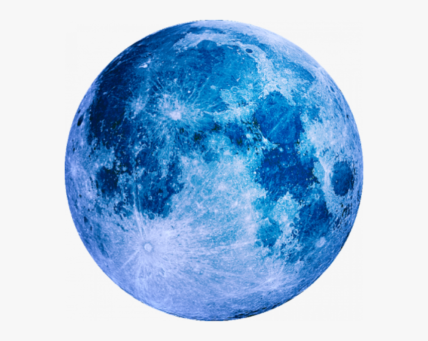 Blue Moon Logo Png - Blue Full Moon Png, Transparent Png, Free Download