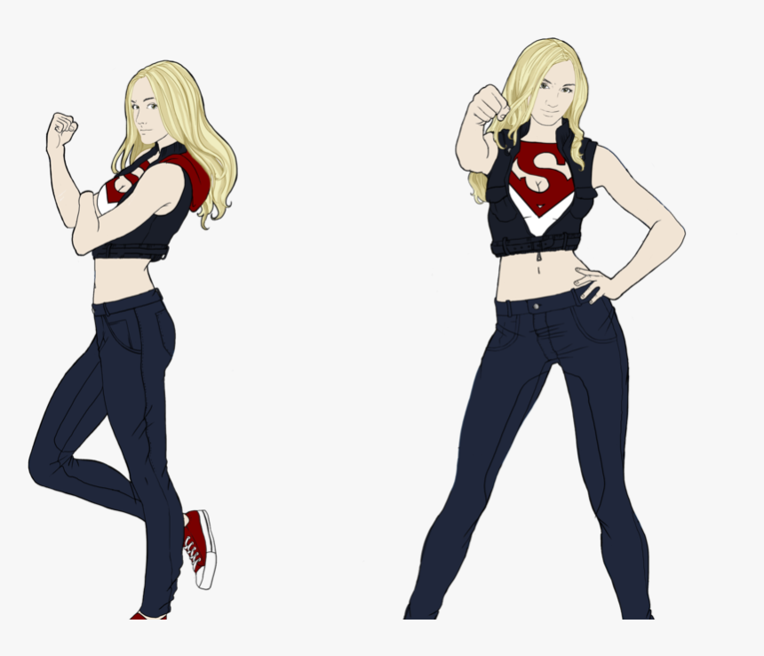 Supergirl Redesign Wonder Woman , Png Download - Cartoon, Transparent Png, Free Download