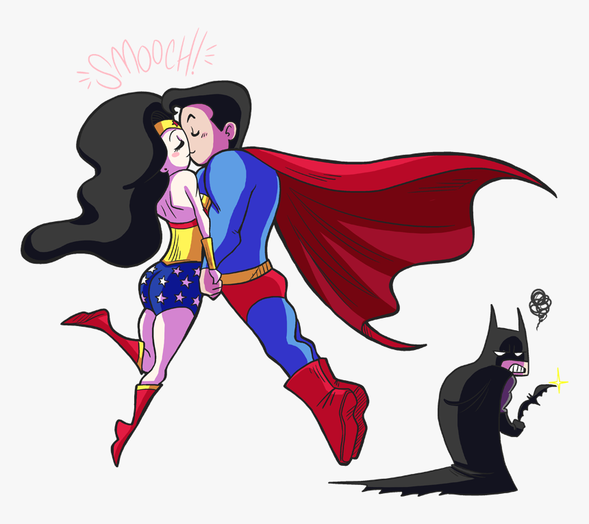 Batman And Superman Cute - Cute Wonder Woman Drawing Easy, HD Png Download, Free Download