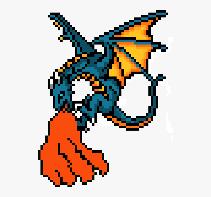 Minecraft Pixel Art Dragon, HD Png Download, Free Download