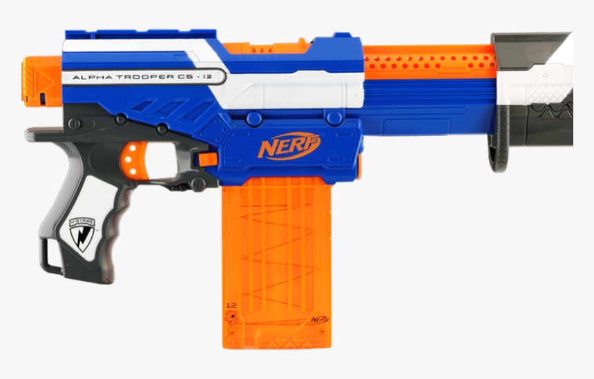 Nerf N-strike Elite Nerf Blaster Toy - Transparent Background Nerf Gun Transparent, HD Png Download, Free Download