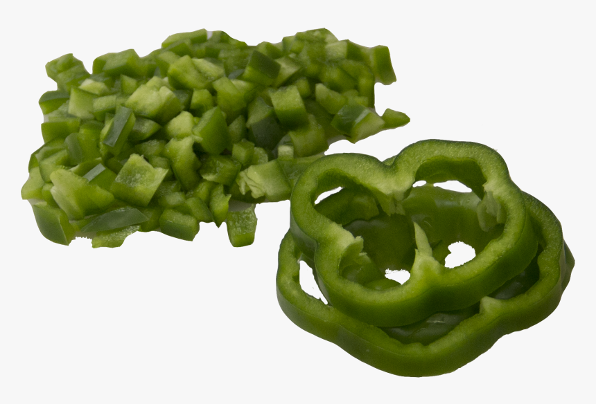 Green Bell Pepper , Png Download - Chopped Green Bell Pepper, Transparent Png, Free Download