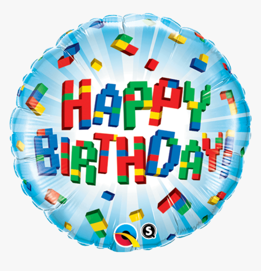 Happy Birthday Lego Foil Balloon - Happy Birthday Lego, HD Png Download, Free Download