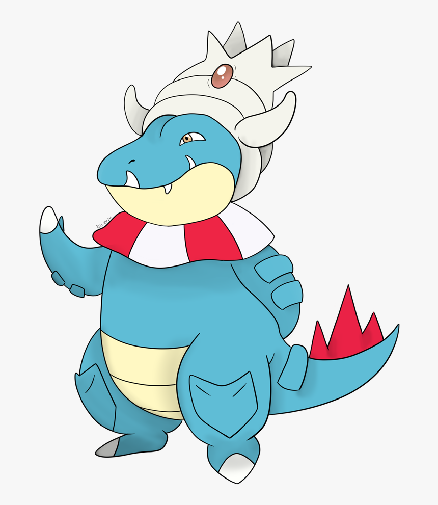 Feraligatr And Slowking Fusion - Cartoon, HD Png Download, Free Download