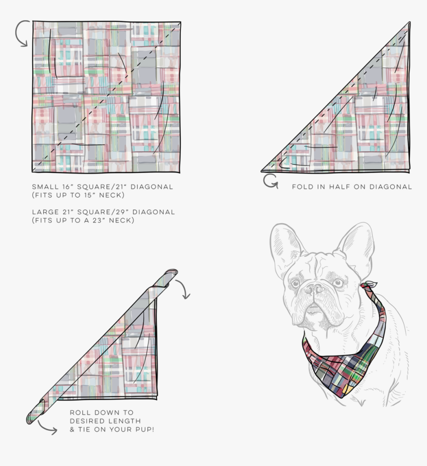 tie-on-dog-bandana-template-hd-png-download-kindpng