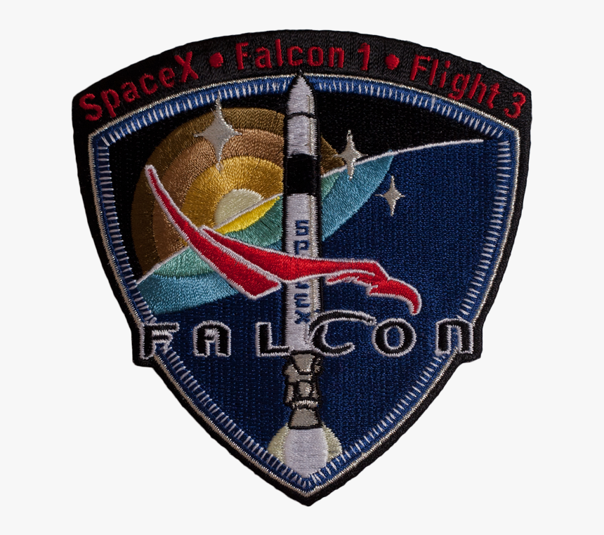 Spacex Mission Patch Falcon Flight , Png Download - Emblem, Transparent Png, Free Download