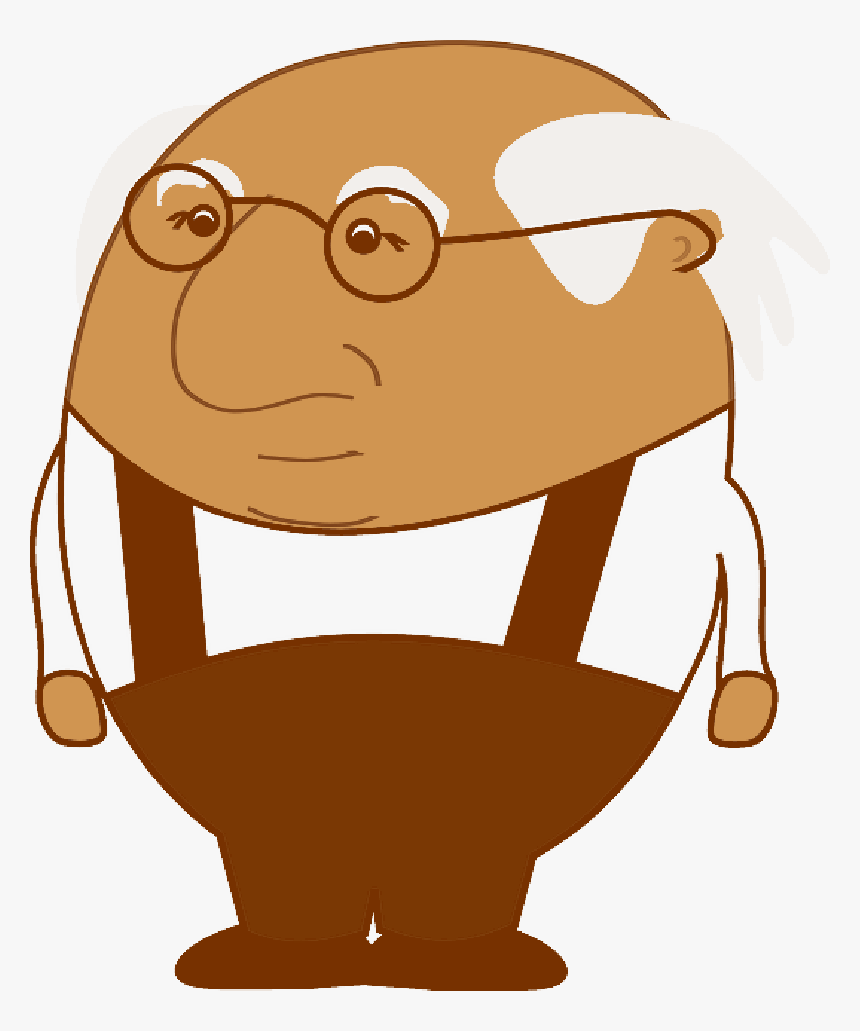 Old Man Cartoon Transparent Clipart , Png Download - Old Man Clipart